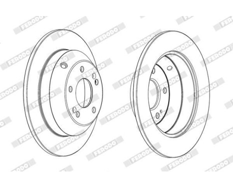 Brake Disc PREMIER DDF1873C Ferodo, Image 2