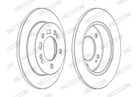 Brake Disc PREMIER DDF1874C Ferodo
