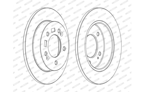 Brake Disc PREMIER DDF1874C Ferodo