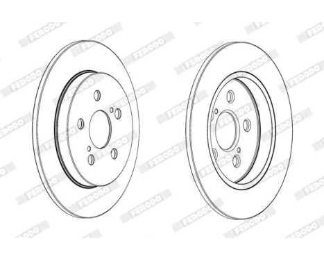 Brake Disc PREMIER DDF1875C Ferodo, Image 2