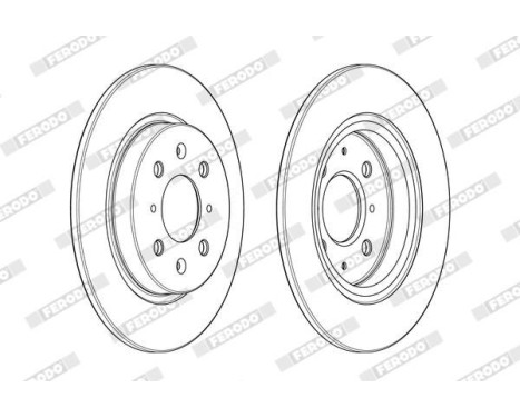 Brake Disc PREMIER DDF1876C Ferodo, Image 2