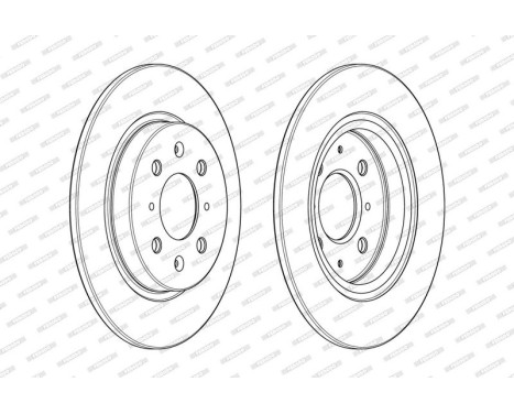 Brake Disc PREMIER DDF1876C Ferodo, Image 2