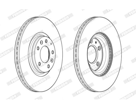 Brake Disc PREMIER DDF1880C Ferodo