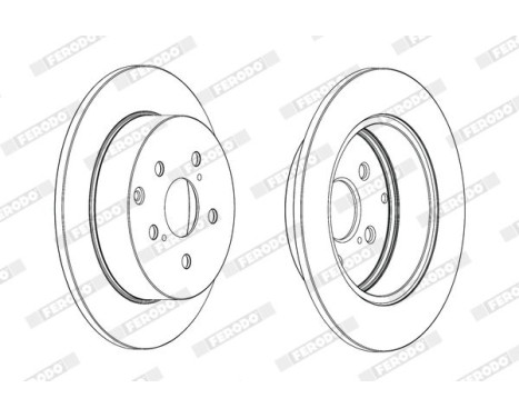 Brake Disc PREMIER DDF1881C Ferodo, Image 2