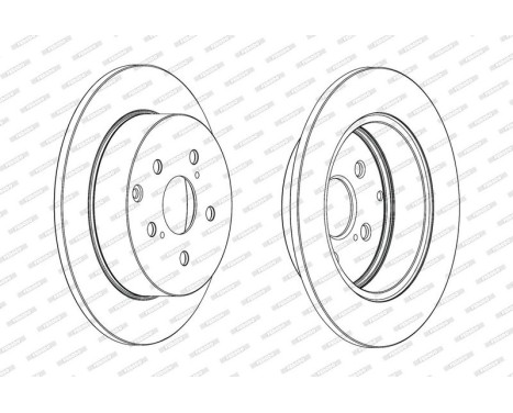 Brake Disc PREMIER DDF1881C Ferodo, Image 2