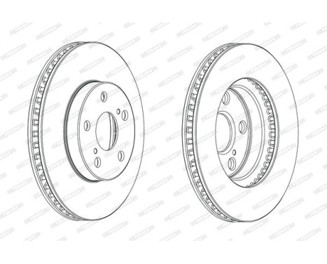 Brake Disc PREMIER DDF1882C Ferodo, Image 2