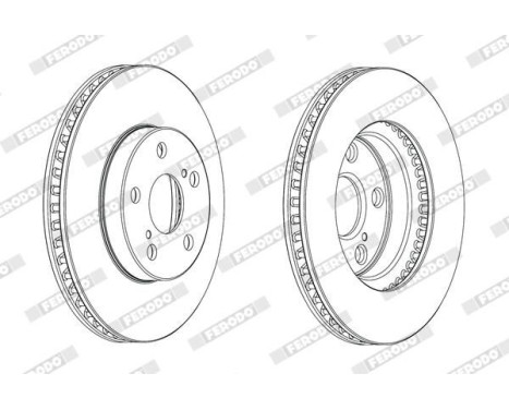 Brake Disc PREMIER DDF1882C Ferodo, Image 2