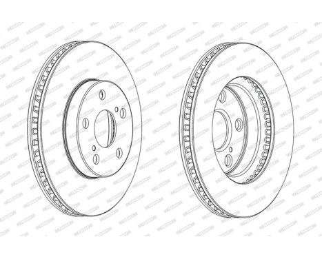 Brake Disc PREMIER DDF1882C Ferodo, Image 2