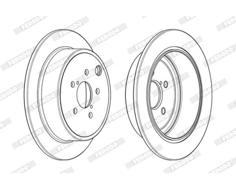 Brake Disc PREMIER DDF1883C Ferodo, Image 2