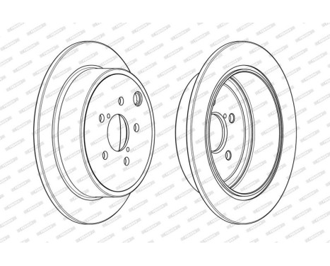 Brake Disc PREMIER DDF1883C Ferodo, Image 2