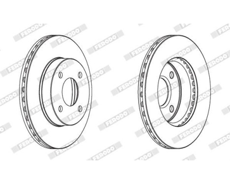 Brake Disc PREMIER DDF1884 Ferodo, Image 2