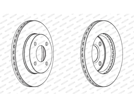 Brake Disc PREMIER DDF1884 Ferodo, Image 2
