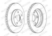 Brake Disc PREMIER DDF1886C Ferodo