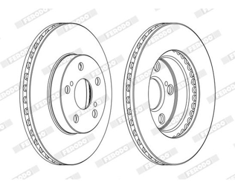 Brake Disc PREMIER DDF1886C Ferodo, Image 2