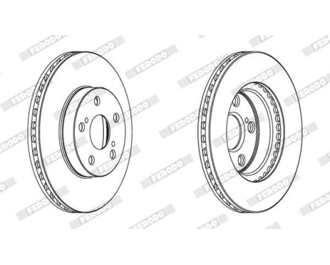 Brake Disc PREMIER DDF1886C Ferodo, Image 2
