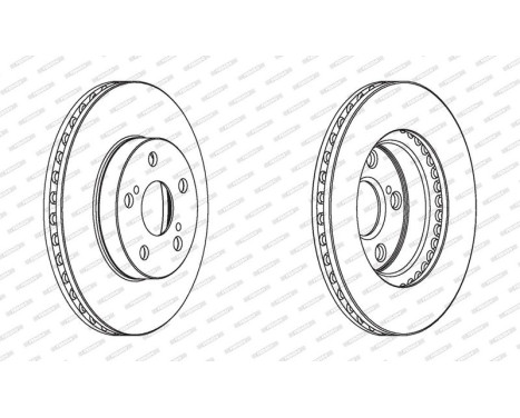 Brake Disc PREMIER DDF1886C Ferodo, Image 2