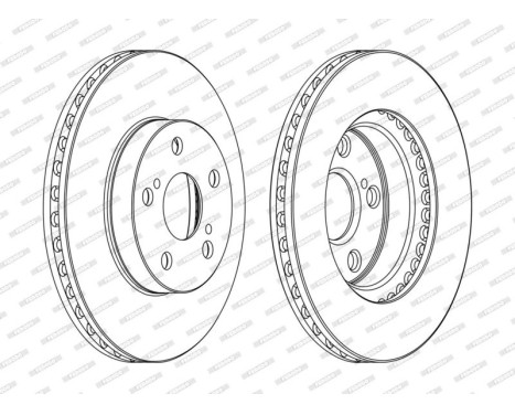 Brake Disc PREMIER DDF1886C Ferodo, Image 2