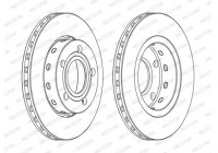 Brake Disc PREMIER DDF1887C Ferodo