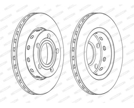 Brake Disc PREMIER DDF1887C Ferodo