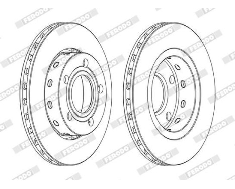 Brake Disc PREMIER DDF1887C Ferodo