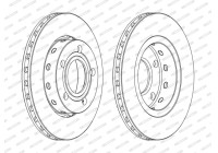 Brake Disc PREMIER DDF1887C Ferodo
