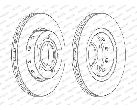 Brake Disc PREMIER DDF1887C Ferodo