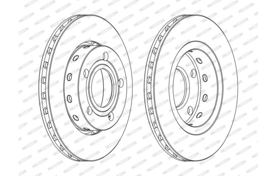 Brake Disc PREMIER DDF1887C Ferodo