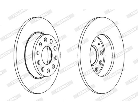 Brake Disc PREMIER DDF1895 Ferodo, Image 2