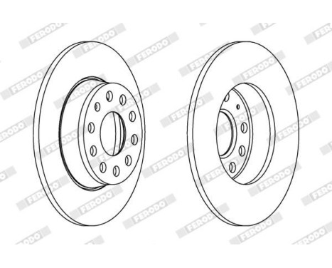 Brake Disc PREMIER DDF1895 Ferodo, Image 2