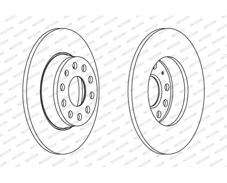 Brake Disc PREMIER DDF1895 Ferodo, Image 2