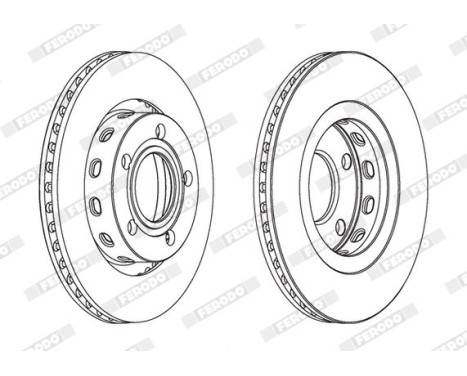 Brake Disc PREMIER DDF1896C Ferodo, Image 2