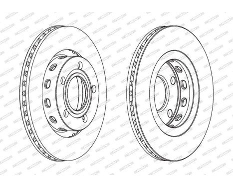 Brake Disc PREMIER DDF1896C Ferodo, Image 2