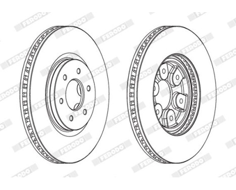 Brake Disc PREMIER DDF1902 Ferodo, Image 2