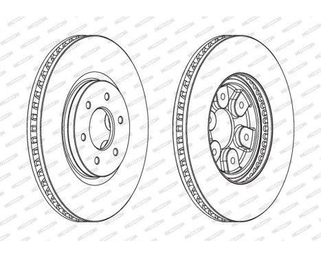 Brake Disc PREMIER DDF1902 Ferodo, Image 2