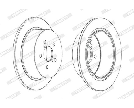 Brake Disc PREMIER DDF1903C Ferodo, Image 2