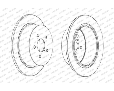 Brake Disc PREMIER DDF1903C Ferodo, Image 2