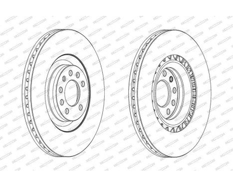 Brake Disc PREMIER DDF1909C Ferodo, Image 2
