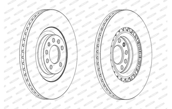 Brake Disc PREMIER DDF1909C Ferodo, Image 2