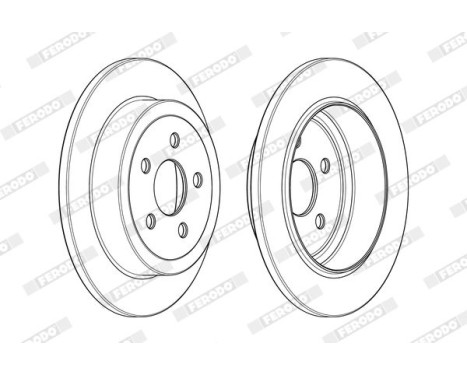 Brake Disc PREMIER DDF1911C Ferodo, Image 2