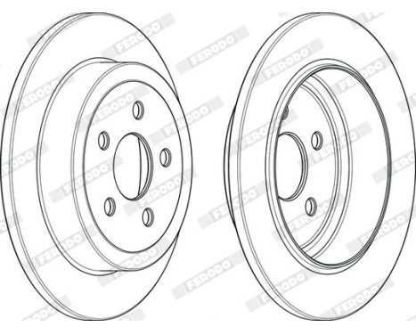 Brake Disc PREMIER DDF1911C Ferodo, Image 3