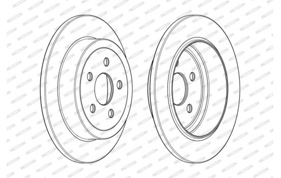 Brake Disc PREMIER DDF1911C Ferodo, Image 2