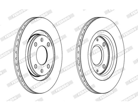Brake Disc PREMIER DDF192 Ferodo, Image 2