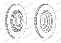 Brake Disc PREMIER DDF1934C Ferodo