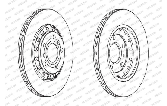 Brake Disc PREMIER DDF1934C Ferodo