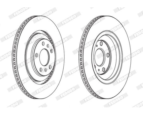 Brake Disc PREMIER DDF1935C Ferodo, Image 2