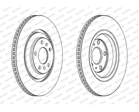 Brake Disc PREMIER DDF1935C Ferodo, Image 2