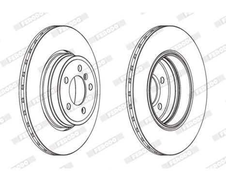 Brake Disc PREMIER DDF1936C-1 Ferodo, Image 2