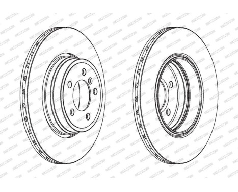 Brake Disc PREMIER DDF1936C-1 Ferodo, Image 2