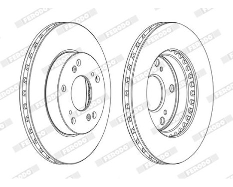 Brake Disc PREMIER DDF1939C Ferodo