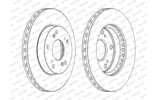 Brake Disc PREMIER DDF1939C Ferodo